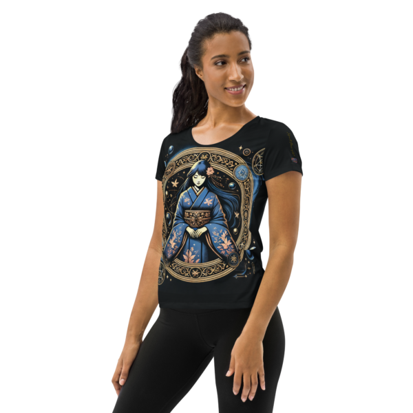 Women's All-Over Print Athletic T-Shirt – EVOKE Performance by Infinite Muse Arts - Image 3