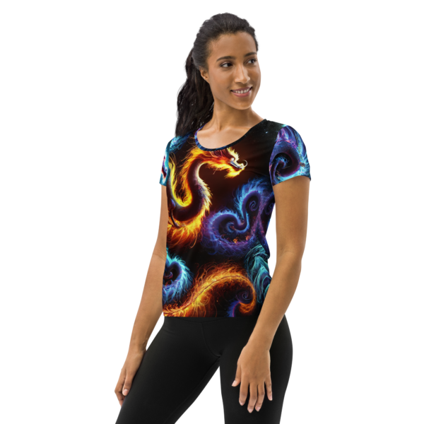 EVOKE Performance Women's All-Over Print Athletic T-Shirt – Comfort & Style for Combat Sports