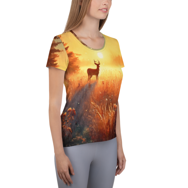 EVOKE Performance All-Over Print Women's Athletic T-Shirt - Image 4