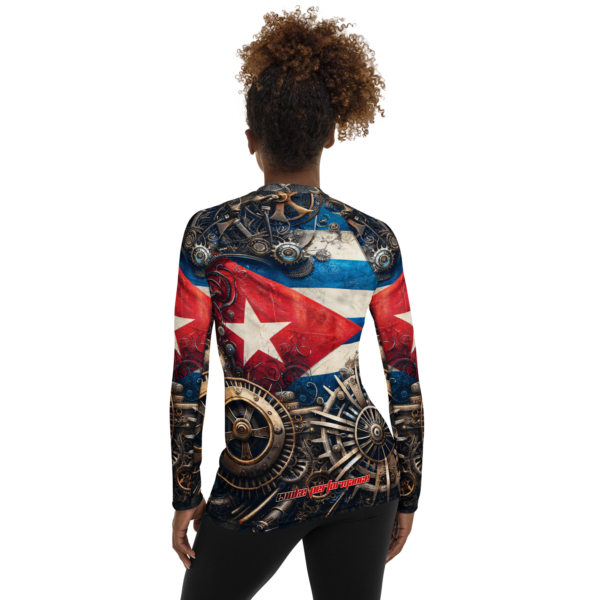 Cuban Mechanica - All-Over Print Women's Rash Guard for Athletic Wear - Image 2