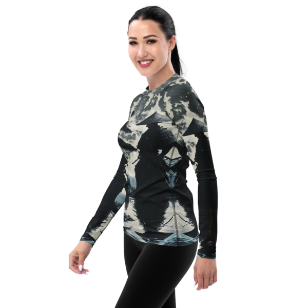 EVOKE Performance All-Over Print Women's Rash Guard | "Embrace the Stillness" - Image 3