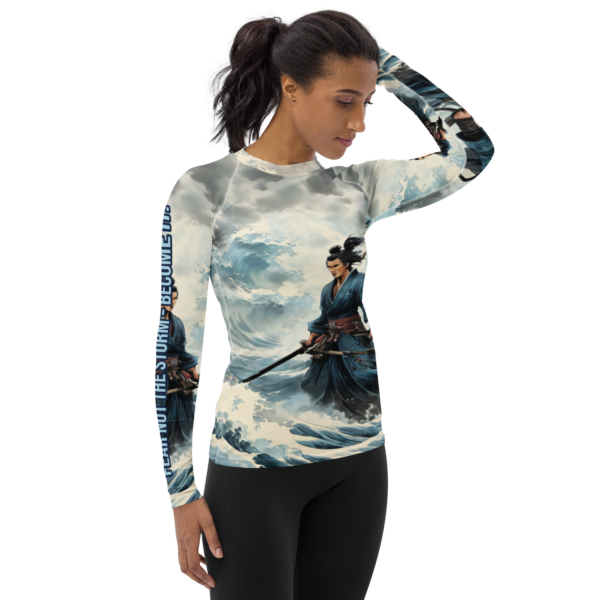 Samurai of the Tides – All-Over Print Women's Rash Guard | EVOKE Performance - Image 4