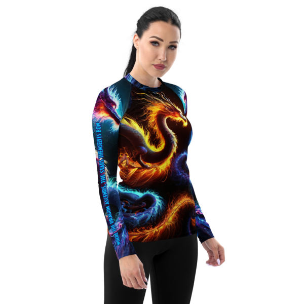 Women's All-Over Print Dragon Legend Rash Guard | EVOKE Performance - Image 4