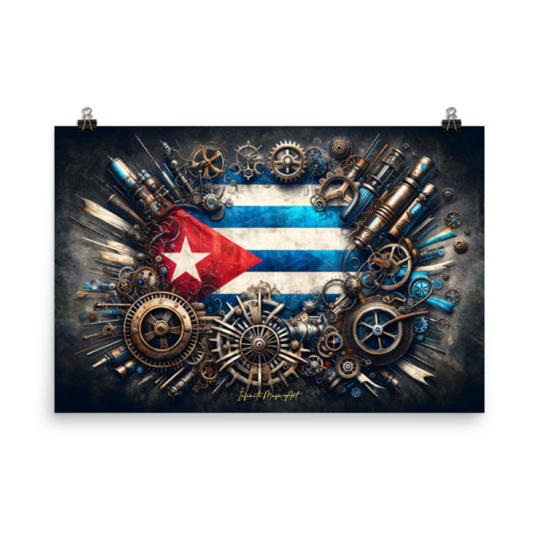 Cuban Mechanica - Steampunk Revolution Enhanced Matte Poster (24x36in)