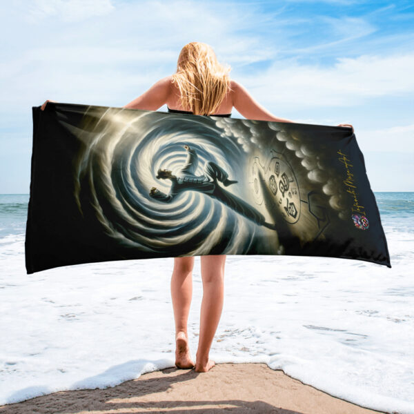 Martial Ascension Sublimated Beach Towel - EVOKE Performance Collection - Image 2