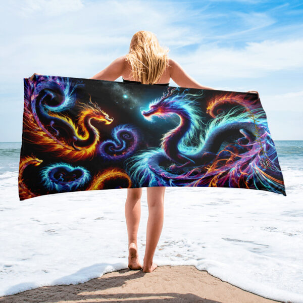 Celestial Dance Beach Towel | EVOKE Performance Sublimated Towel