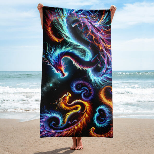 Celestial Dance Beach Towel | EVOKE Performance Sublimated Towel - Image 2