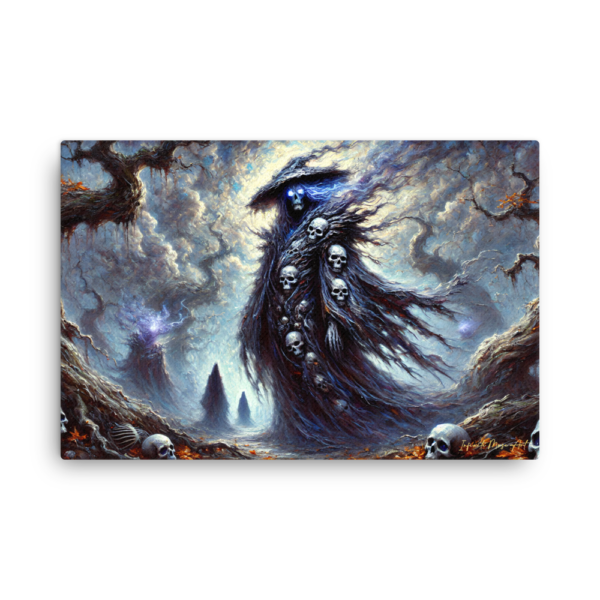 Yama, Warden of Shadows – Thin Canvas Print (24x36in)