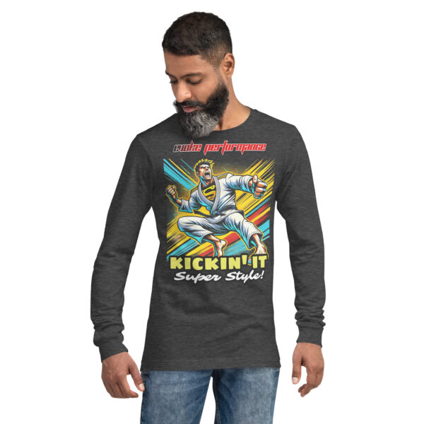 Kickin' It Super Style! Unisex Long Sleeve Tee - EVOKE Performance Martial Arts Apparel - Image 7