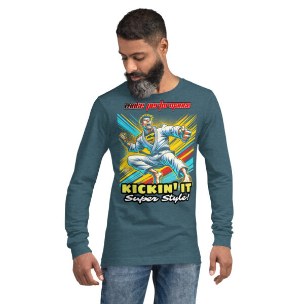 Kickin' It Super Style! Unisex Long Sleeve Tee - EVOKE Performance Martial Arts Apparel - Image 10