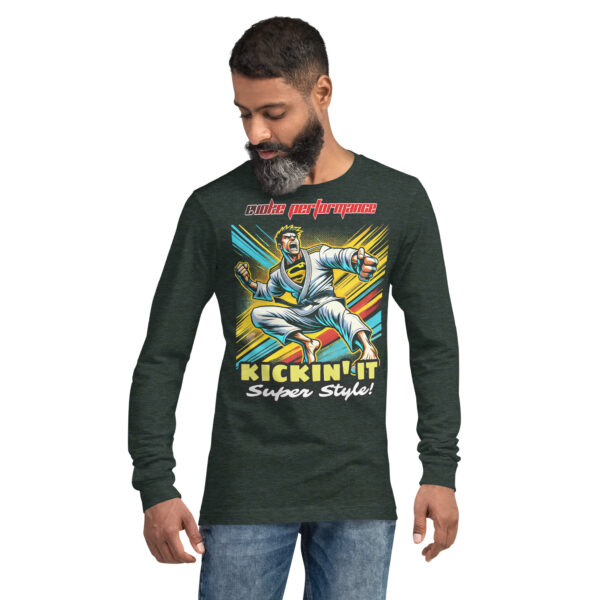 Kickin' It Super Style! Unisex Long Sleeve Tee - EVOKE Performance Martial Arts Apparel - Image 6