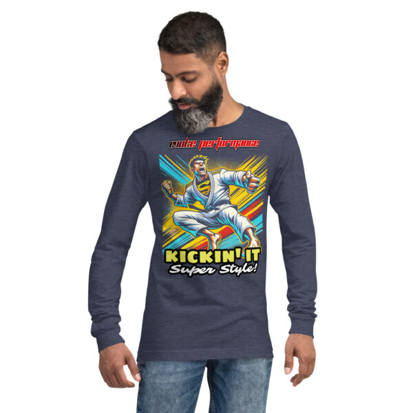 Kickin' It Super Style! Unisex Long Sleeve Tee - EVOKE Performance Martial Arts Apparel - Image 9