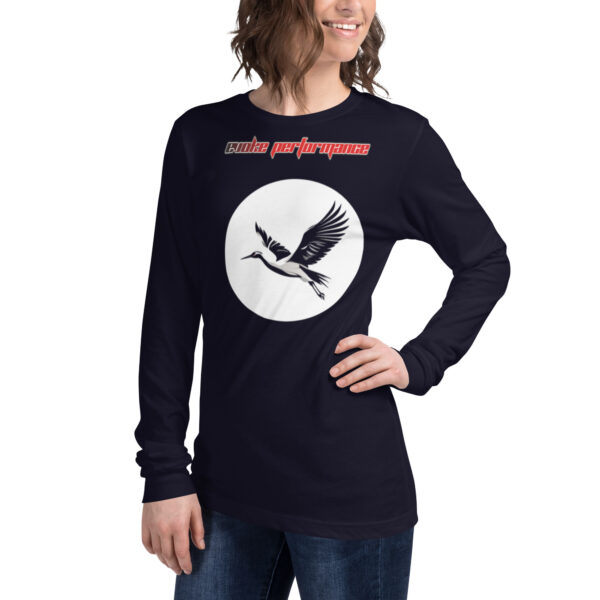 EVOKE Performance Unisex Long Sleeve Tee – Bella + Canvas 3501 | Perfect for Martial Arts & Athletic Wear - Image 3