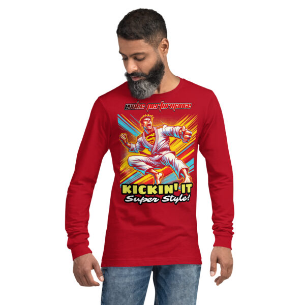 Kickin' It Super Style! Unisex Long Sleeve Tee - EVOKE Performance Martial Arts Apparel - Image 5