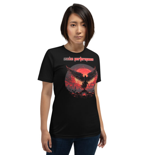 Crimson Guardian Unisex T-Shirt - EVOKE Performance - Image 2