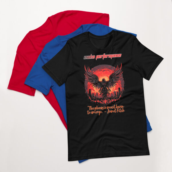 EVOKE Performance "Rise of the Phoenix" Unisex T-Shirt | Bella + Canvas 3001 - Image 2