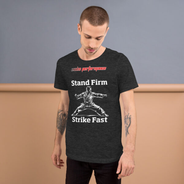 EVOKE Performance Unisex Staple T-Shirt | Bella + Canvas 3001 – "Stand Firm, Strike Fast" - Image 7