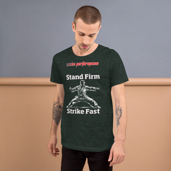 EVOKE Performance Unisex Staple T-Shirt | Bella + Canvas 3001 – "Stand Firm, Strike Fast" - Image 5