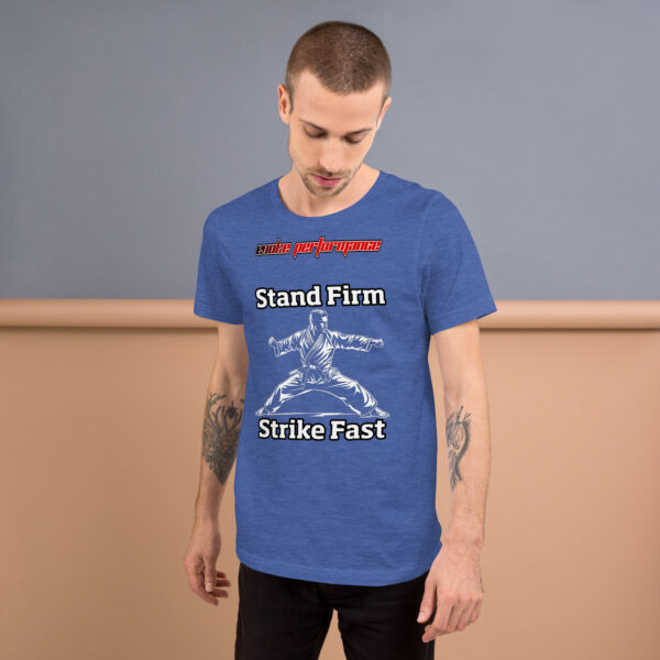 EVOKE Performance Unisex Staple T-Shirt | Bella + Canvas 3001 – "Stand Firm, Strike Fast" - Image 8