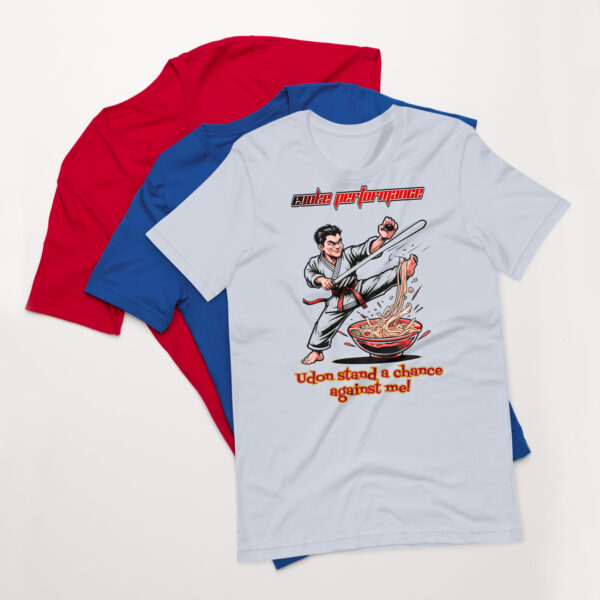 Udon Stand a Chance - Martial Arts Noodle Fighter T-Shirt | Bella + Canvas 3001 - Image 3