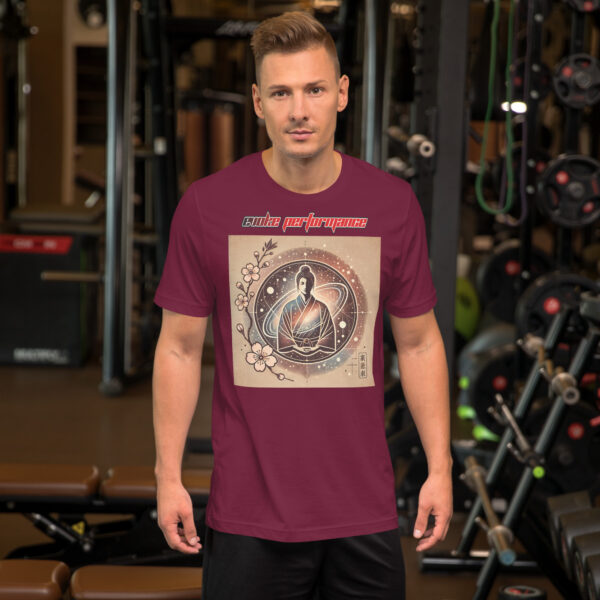 EVOKE Performance Unisex Staple T-Shirt | Bella + Canvas 3001 - Cosmic Tranquility Martial Arts Design - Image 5