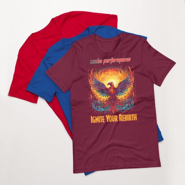 Ignite Your Rebirth - EVOKE Performance Unisex T-Shirt - Image 6