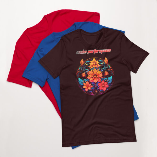 EVOKE Performance - Blossoming Vigour Unisex T-Shirt | Bella + Canvas 3001 - Image 2