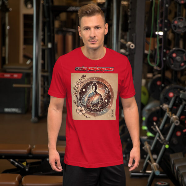 EVOKE Performance Unisex Staple T-Shirt | Bella + Canvas 3001 - Cosmic Tranquility Martial Arts Design - Image 6