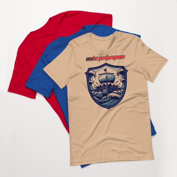 EVOKE Performance Viking Shield Unisex T-Shirt | Bella + Canvas 3001 - Image 2