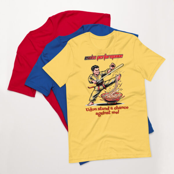 Udon Stand a Chance - Martial Arts Noodle Fighter T-Shirt | Bella + Canvas 3001 - Image 4