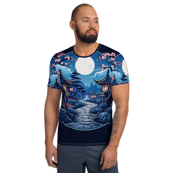 Men's All-Over Print Athletic T-Shirt | Moisture-Wicking Performance Top by EVOKE Performance - Image 2