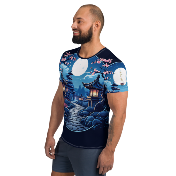 Men's All-Over Print Athletic T-Shirt | Moisture-Wicking Performance Top by EVOKE Performance - Image 4