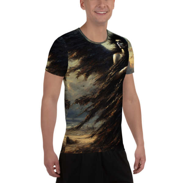 All-Over Print Men's Athletic T-Shirt – The Reaper's Passage – Performance Wear for Martial Arts and Combat Sports - Image 4