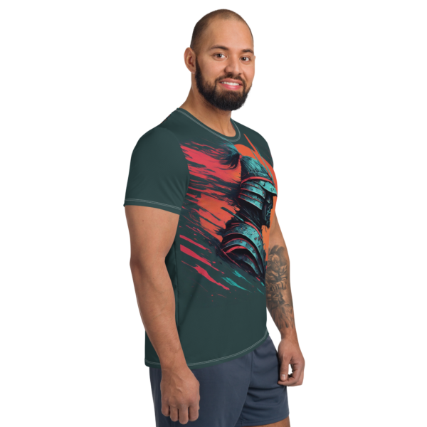 Samurai Eclipse All-Over Print Men's Athletic T-Shirt