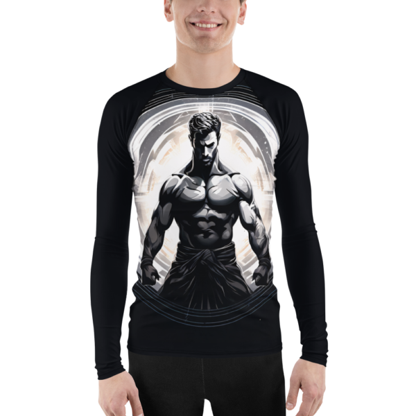 EVOKE Performance Men's All-Over Print Rash Guard - Warrior’s Resolve Design - Image 2