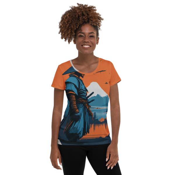 All-Over Print Women's Athletic T-Shirt - EVOKE Performance Martial Arts & Sportswear - Image 2