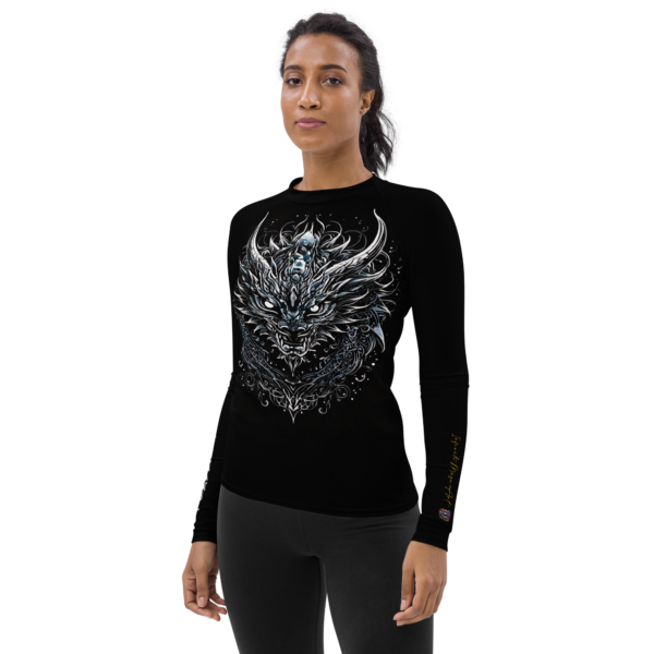 All-Over Print Women's Rash Guard – Draconic Majesty Design | EVOKE Performance | UPF 50+ Sun Protection