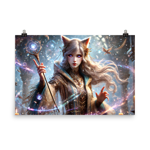 Celestial Sorceress Enhanced Matte Paper Poster – 24x36in Japanese Art Print