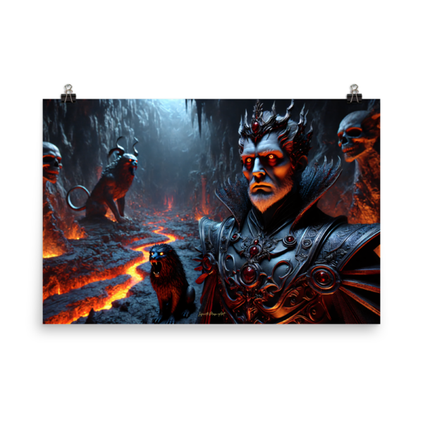 Infernal Abyss Lord Enhanced Matte Poster – 24x36in Japanese Paper Art Print