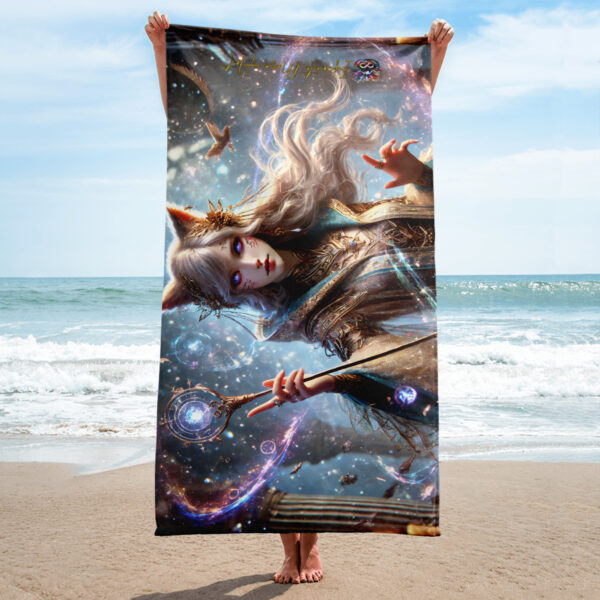 Celestial Sorceress Sublimated Beach Towel – EVOKE Performance Fantasy Towel - Image 2