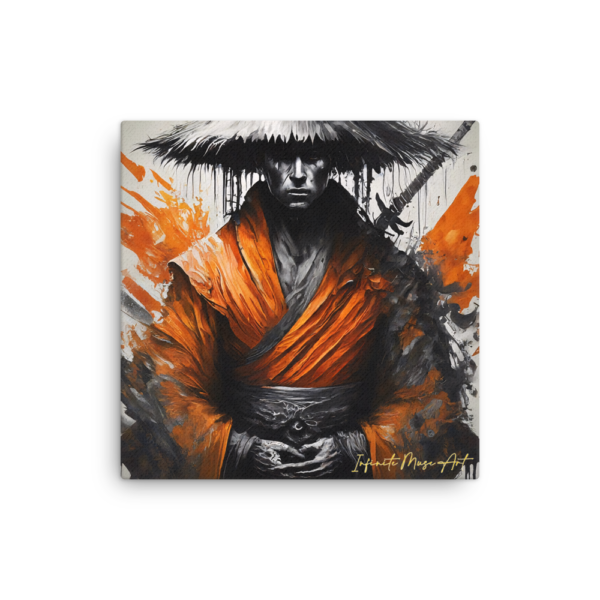 Thin Canvas Print 16x16 – The Silent Warrior Artwork by Infinite Muse Art