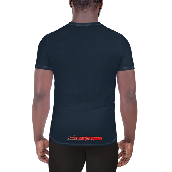 Serenity in the Rising Sun – Men's All-Over Print Athletic T-Shirt by EVOKE Performance - Image 3