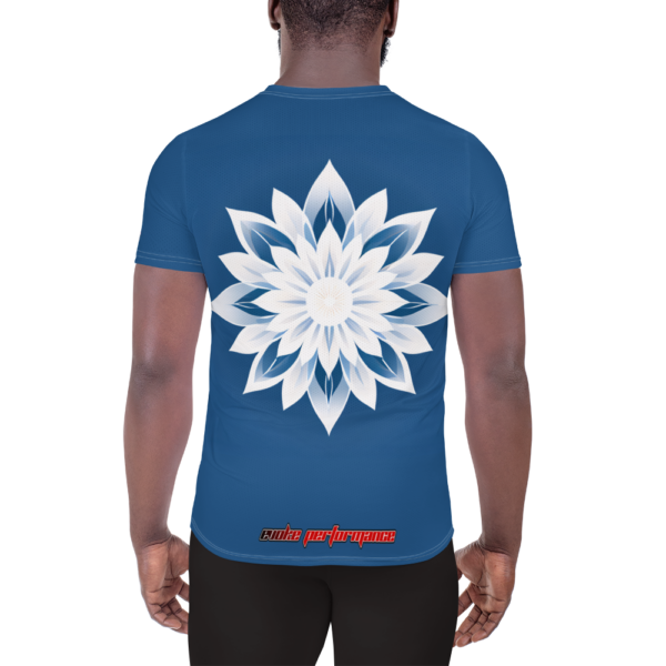 Winter Blossom Mandala All-Over Print Men's Athletic T-Shirt – EVOKE Performance - Image 3