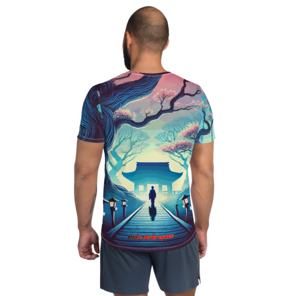 "Path to Serenity" All-Over Print Men's Athletic T-Shirt – EVOKE Performance Collection - Image 3