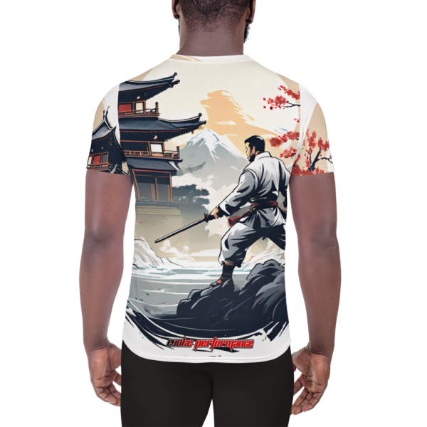 All-Over Print Men's Athletic T-Shirt – The Samurai's Resolve Design by EVOKE Performance - Image 3