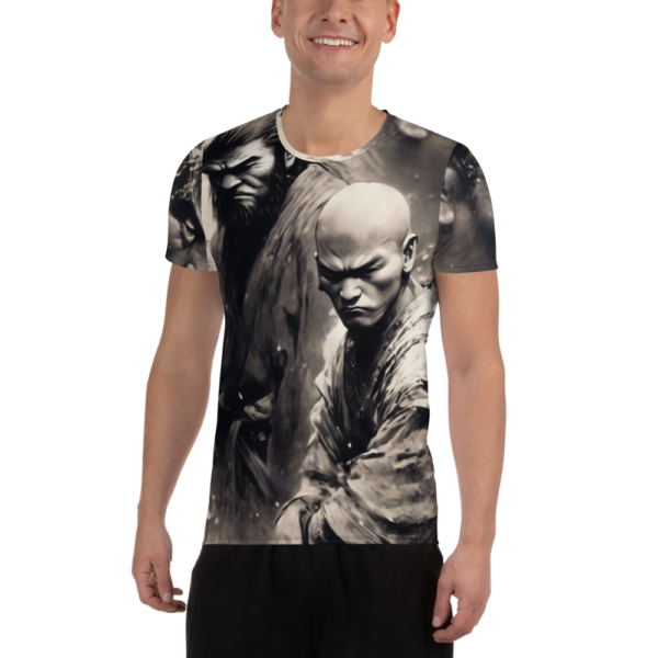 Eternal Path Samurai All-Over Print Men's Athletic T-Shirt - Image 2