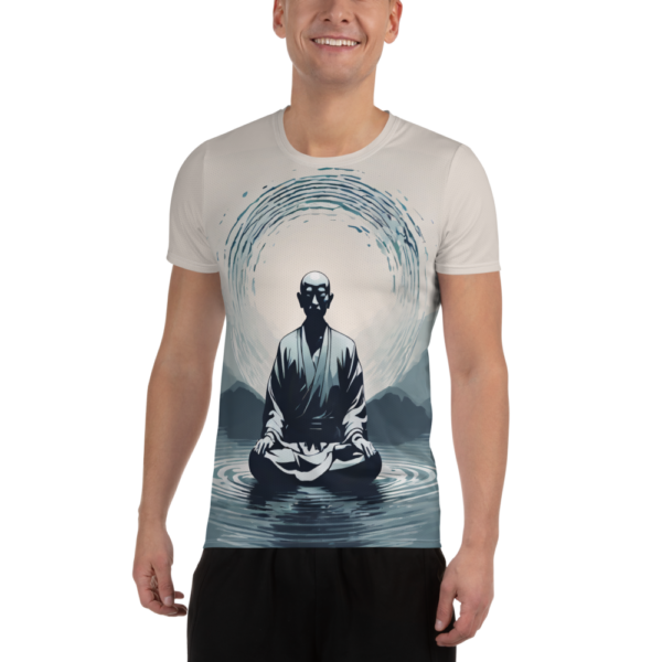 Circle of Serenity All-Over Print Men's Athletic T-Shirt - EVOKE Performance - Image 2