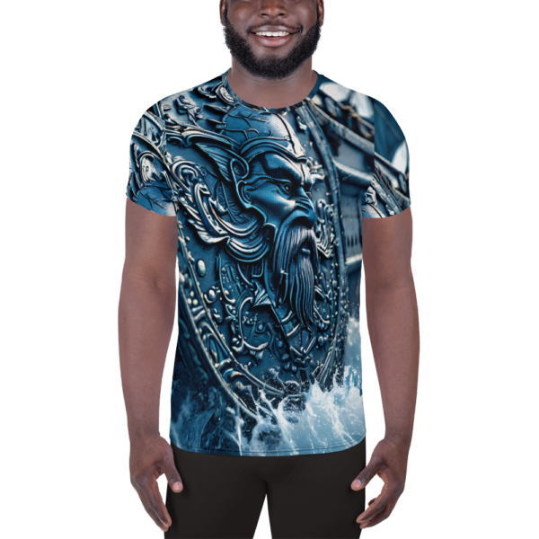 Abyssal Navigator All-Over Print Men's Athletic T-Shirt – EVOKE Performance - Image 2