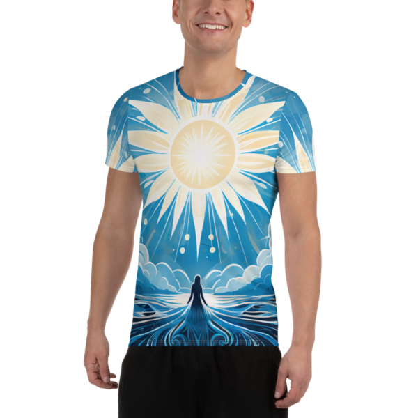 Radiance of Solitude - All-Over Print Men's Athletic T-Shirt for Martial Arts & Sports - Image 2