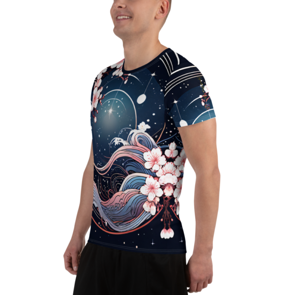 Men's All-Over Print Athletic T-Shirt – Celestial Blossoms Design by EVOKE Performance - Image 4